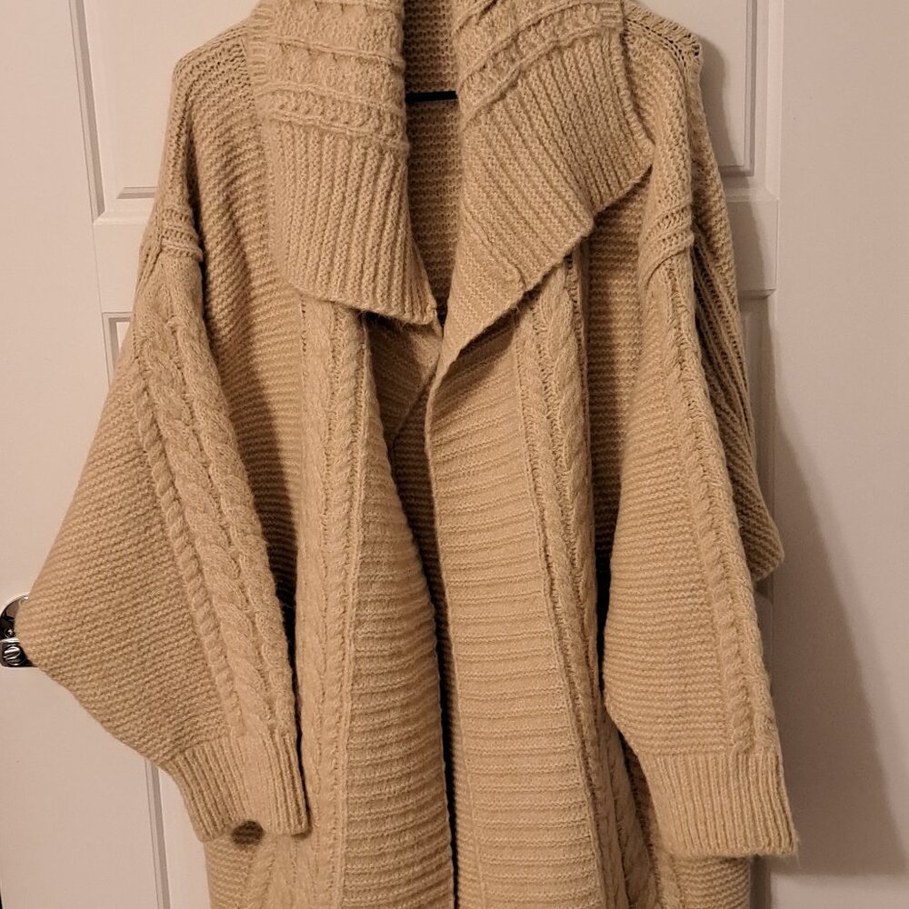 Light Tan Duster Cardigan